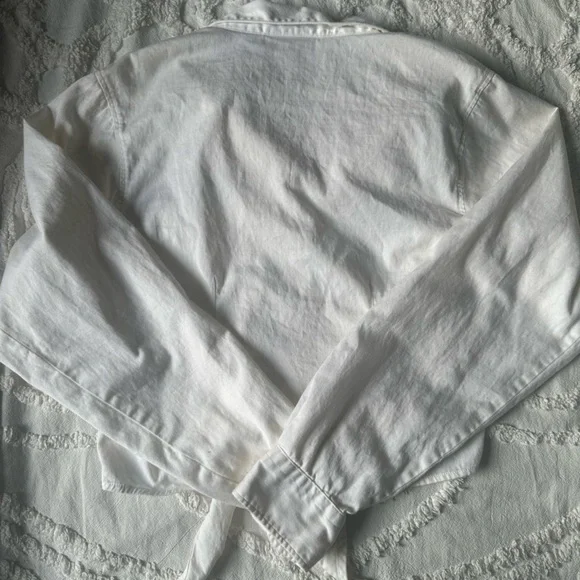 Harley-Davidson Women's White Button Down Shirt Embroidered Tie Front Size M - Picture 14 of 14